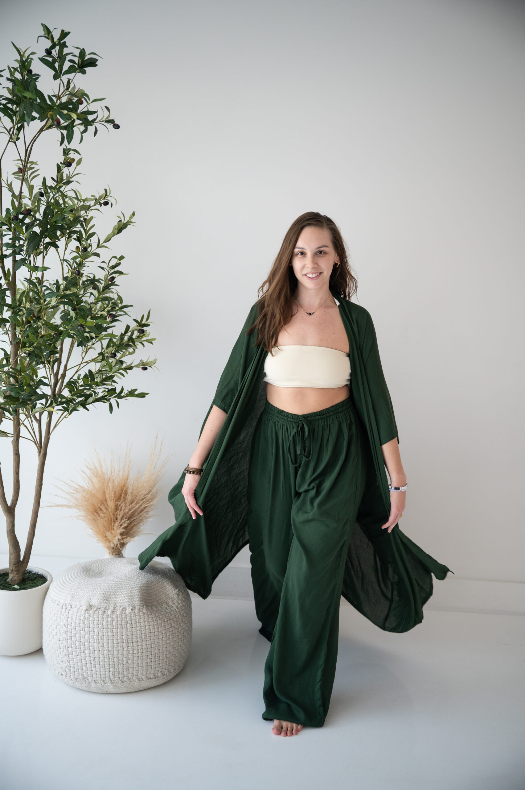 Inner Oasis Yoga instructor in studio